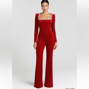 Red Jumpsuit- KIMBERLY RED JUMPSUIT brand new